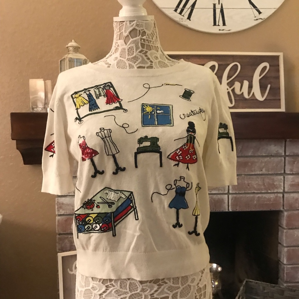 Alice + Olivia designer top sz L